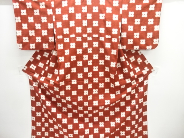 JAPANESE KIMONO / TSUMUGI / ENSEMBLE / WOVEN ABSTRACT